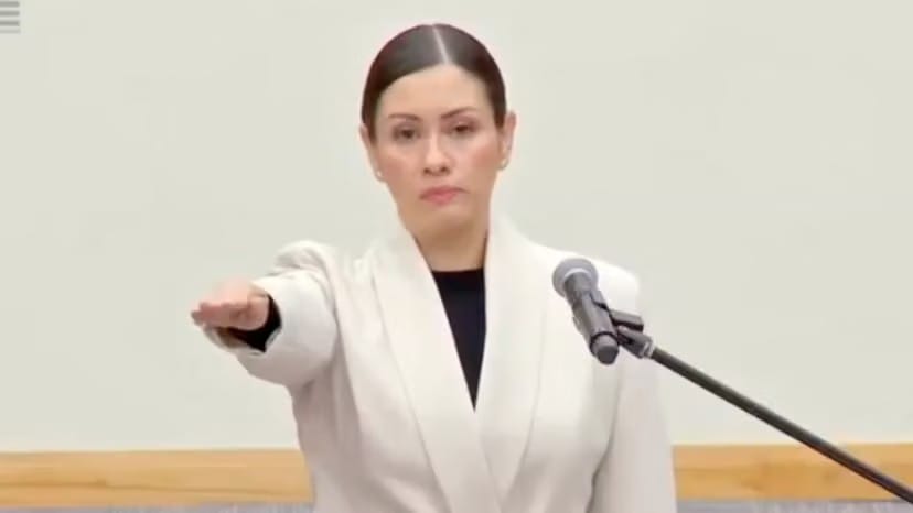 BLANCA CRUZ TOMA PROTESTA COMO PRESIDENTA PROVISIONAL DEL INE.