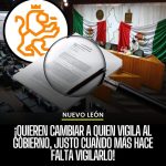 ¡QUIEREN CAMBIAR A QUIEN VIGILA AL GOBIERNO JUSTO CUANDO MÁS HACE FALTA VIGILARLO!
